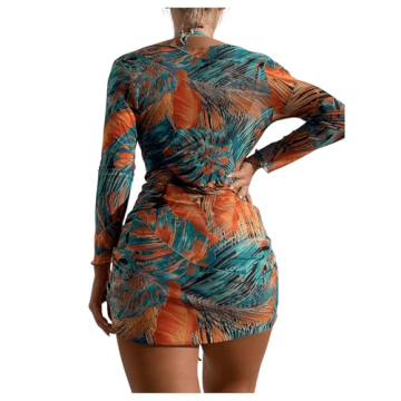 OYOANGLE Women's 3 Piece Swimsuit Set with Cover Up Dress