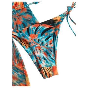 OYOANGLE Women's 3 Piece Swimsuit Set with Cover Up Dress