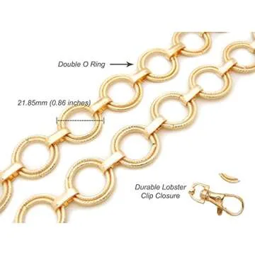 Stylish Women's O-Ring Chain Waist Belt - Fashion Accessory