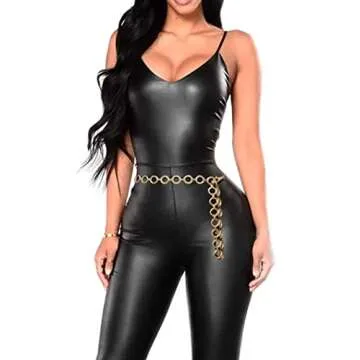 Stylish Women's O-Ring Chain Waist Belt - Fashion Accessory