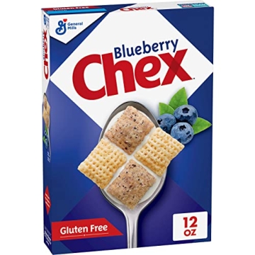 Blueberry Chex Cereal, Gluten Free Breakfast Cereal, Made with Whole Grain, 12 OZ