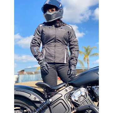 ALPHA CYCLE GEAR Women's All Season Motorcycle Jacket