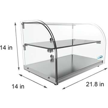 KoolMore Commercial Bakery Display Case with Curved Glass