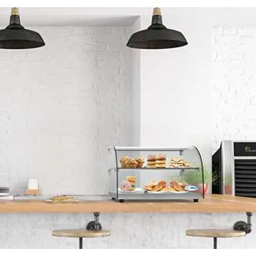 KoolMore Commercial Bakery Display Case with Curved Glass