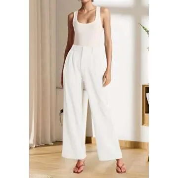 Stylish Sarin Mathews High Waisted Wide Leg Pants for Professional Women