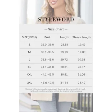 STYLEWORD Women's Lightweight Summer Cardigan Sweater with Pockets