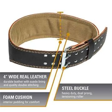 Harbinger Leather Weightlifting Belt for Ultimate Support