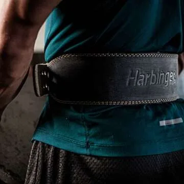 Harbinger Leather Weightlifting Belt for Ultimate Support