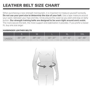 Harbinger Leather Weightlifting Belt for Ultimate Support