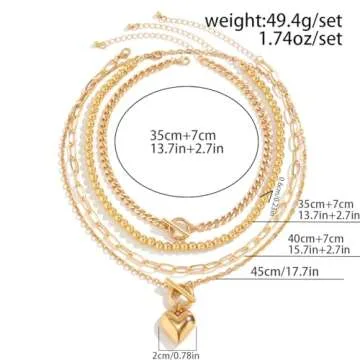 Sora Tuki Layered Necklace Silver Heart Necklaces for Women Chunky Silver Necklace Trendy Big Heart Pendant Necklace Puffy Heart Necklace Large Heart Necklace Silver Chunky Jewelry