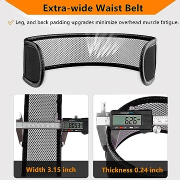 Safety Harness with Shock Absorbing Lanyard - OSHA Approved