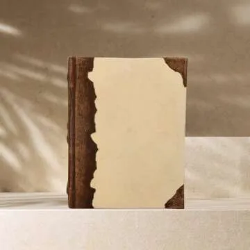 LEATHER VILLAGE Handmade Rustic Vintage Leather Journal - 200 Pages, 8"X6"(A5), Brown - Writing Note...