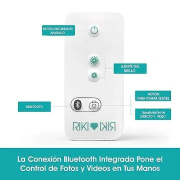 Riki Tall Vanity Mirror with HD LED Lights, Remote Lighting and Smartphone Control, Advanced High-CRI Glass, USB Charging, and Magnetic 5X Magnifying Mirror (Black)