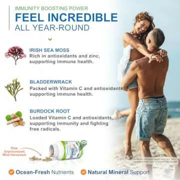 Power By Naturals Sea Moss Plus - Organic Supplement for Immunity