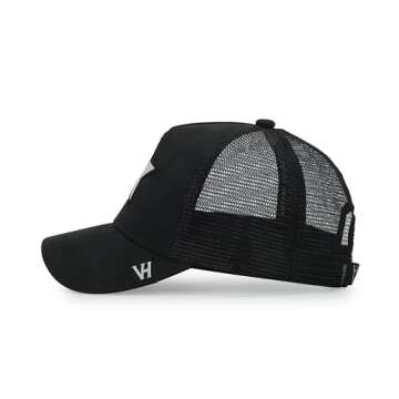 Vintage Havana Black Trucker Hat - Unique Stylish Cap for All