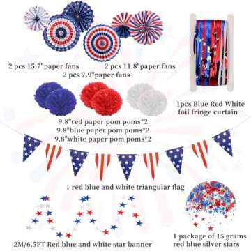 Buy July 4th Patriotic Party Decoration Set for Celebrations