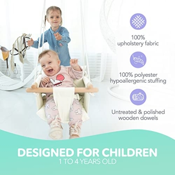 CaTeam Baby Swing - Comfortable Swing with Safety Belt