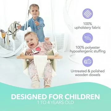 CaTeam Baby Swing - Comfortable Swing with Safety Belt