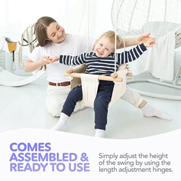 CaTeam Baby Swing - Comfortable Swing with Safety Belt
