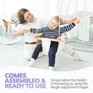 CaTeam Baby Swing - Comfortable Swing with Safety Belt