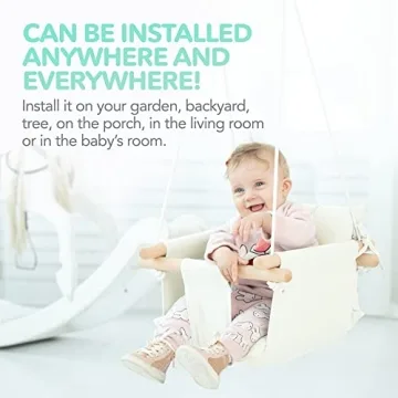 CaTeam Baby Swing - Comfortable Swing with Safety Belt