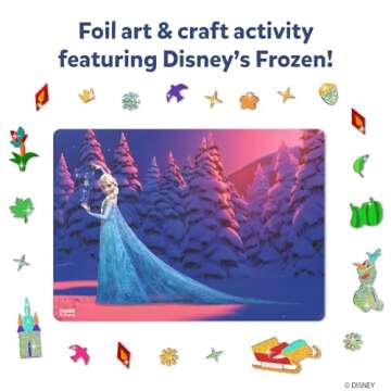 Skillmatics Art & Craft Activity - Foil Fun Disney Frozen, No Mess Art for Kids, Craft Kits, DIY Creative Activity, Gifts for Girls & Boys Ages 4, 5, 6, 7, 8, 9