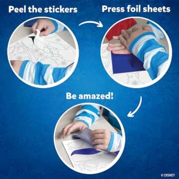 Skillmatics Art & Craft Activity - Foil Fun Disney Frozen, No Mess Art for Kids, Craft Kits, DIY Creative Activity, Gifts for Girls & Boys Ages 4, 5, 6, 7, 8, 9