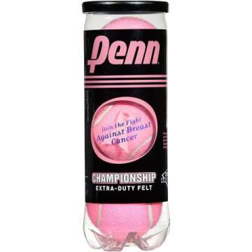 Penn Pink Championship Extra Duty Tennis Balls Can