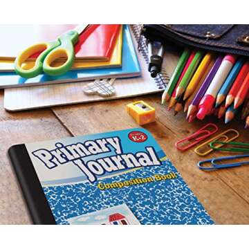 Better Office Products Primary Journal, Hardcover, Primary Composition Book Notebook - Grades K-2, 1...
