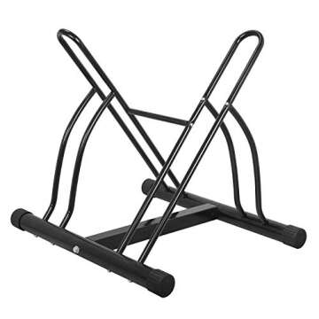 ZENY 2 Bike Floor Stand Floor Bicycle Rack, Free Standing Cycling Rack Floor Storage Organizer for Indoor Outdoor Garage