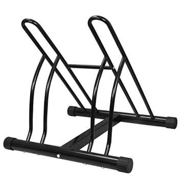 ZENY 2 Bike Floor Stand Floor Bicycle Rack, Free Standing Cycling Rack Floor Storage Organizer for Indoor Outdoor Garage