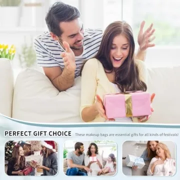 Stylish ZERFLUMP Quilted Floral Makeup Bag Set for Women