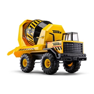 Tonka Steel Classics Mighty Cement Mixer - Heavy Duty & Fun Construction Toy for Kids