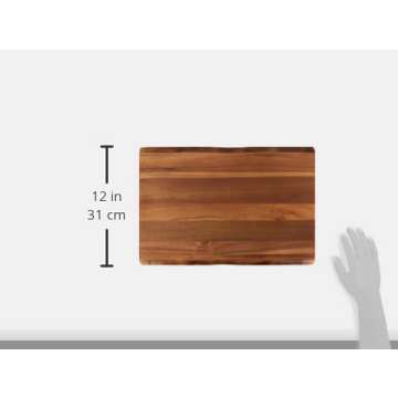 Rachael Ray 17 Inch Acacia Wood Cutting Board - Versatile