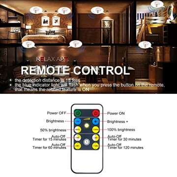 Buy HAMVIDNE Remote Control LED Spotlights for Home Decor