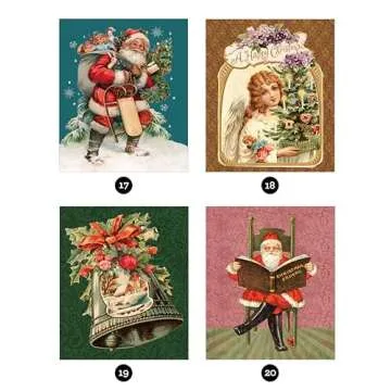 Brain Games - Sticker by Number - Vintage: Christmas (28 Images to Sticker)