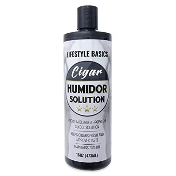 Lifestyle Basics Cigar Humidor Solution 16 oz (473 ml) - Humidifier Liquid - Premium Propylene Glyco...