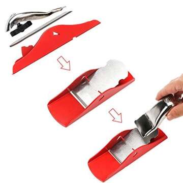 Mini Wood Planer, EnPoint Woodworking Small Hand Planer Craftsman Portable Planer Flat Base Block Plane Small Wood Bench Plane Woodcraft Hand Tool Smoothing Surface With 1.8In Planer Blade