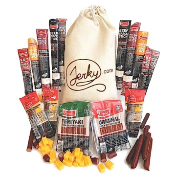 Jerky Gift Basket for Men - High Protein Snack Variety