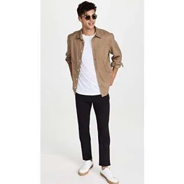 Theory Men's Raffi Neoteric Twill Pants, Black, 34