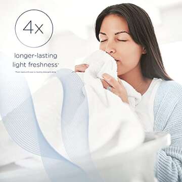 Downy Light Laundry Scent Booster Beads for Washer, Ocean Mist, 26.5 oz, with No Heavy Perfumes, Use with Fabric Softener