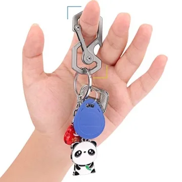 Durable Titanium Keychain Carabiner with Bottle Opener