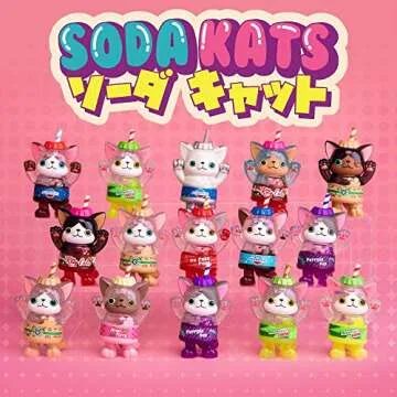 Funko Paka Paka: Soda Kats - Blind Capsule, One Mystery Figure, Multicolor