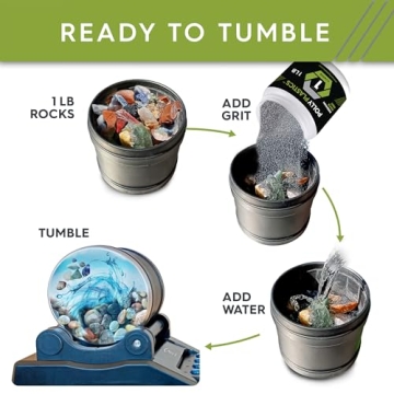 Polly Plastics Complete Rock Tumbling Media Kit for All Ages