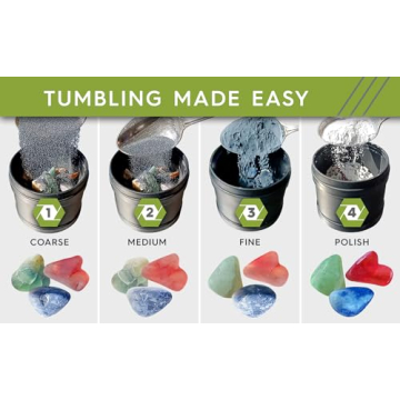 Polly Plastics Complete Rock Tumbling Media Kit for All Ages