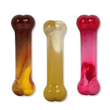 Nylabone Original Bone Power Chew Toy for Dogs, Durable Dog Toys for Aggressive Chewers, Flavor Fren...