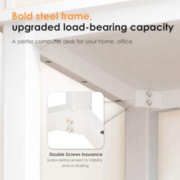 Need Computer Desk 47 inch Modern Home Office Writing Table