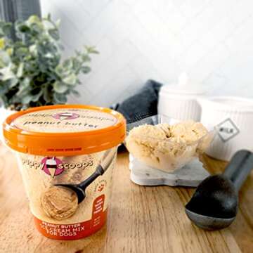 Puppy Scoops Dog Ice Cream Mix - Just Add Water and Freeze at Home, Powder Mix with Ice Cream Cup an...