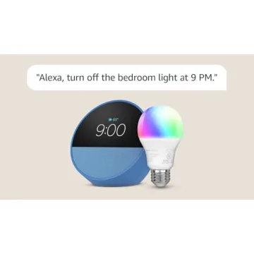 Smart Echo Spot and Color Bulb Bundle for Home