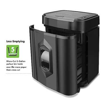 Aurora Professional Grade AU125MA 120-Sheet Auto Feed High-Security Micro-Cut Paper Shredder/60 Minutes/Security Level P-5